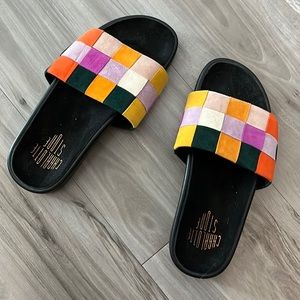 Charlotte Stone Suede Summer Sandals